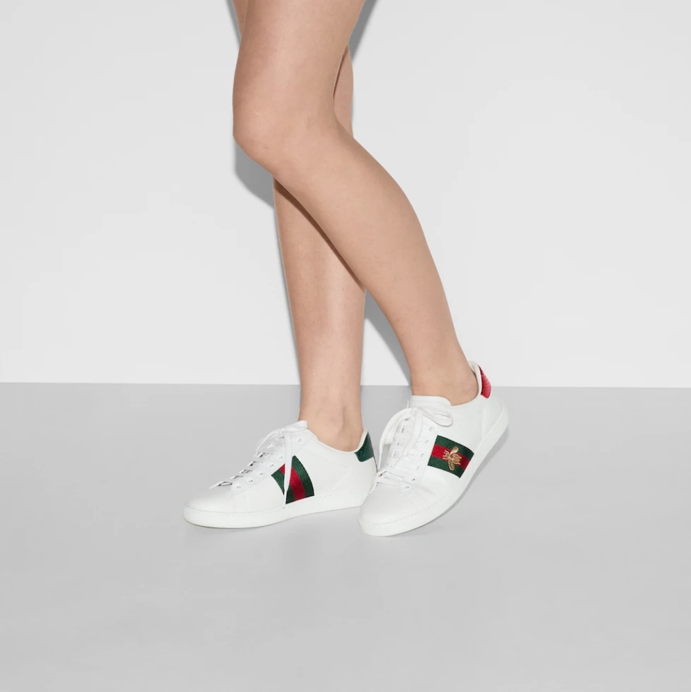 Women's Gucci Ace Sneakers with Bee
